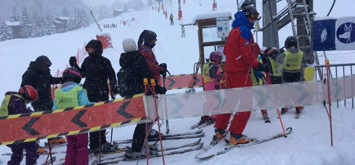 Sortie pas de chance pour les enfants à Courchevel