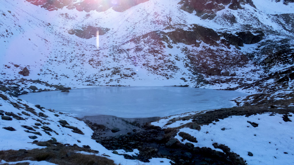 Le premier lac. Gelé