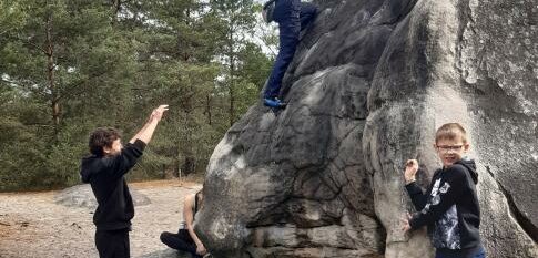 Les rochers de Fontainebleau…